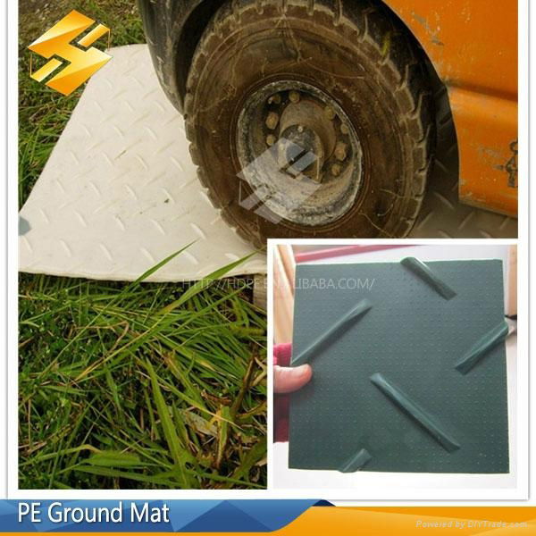 large vehicles HDPE board plastic ground mat 2