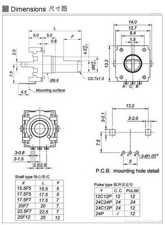 EC12系列开关编码器 3