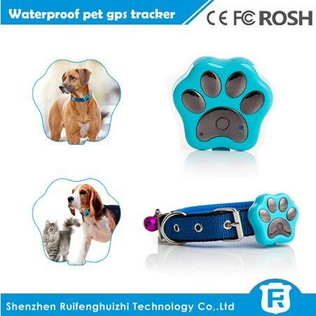 diy cheap small waterproof pet dog collars gps tracker inside sim card for cat
