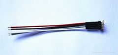 Silicone lead wire for terminal and transformer