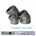 malleable iron pipe fittings 45 degree