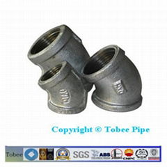malleable iron pipe fittings 45 degree Elbow
