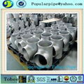 bevelled ends pipe fitting pipe tee 5