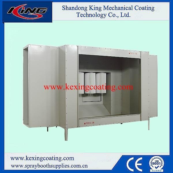 China Best Seller Steel Powder Coating Cabin with Transfer Conveyor