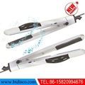 hair steam straightener flat iron with led light and constant temperature