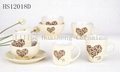 Ceramic tableware set valentine