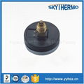 high quality 80mm black steel dial type pressure temperature gague 2