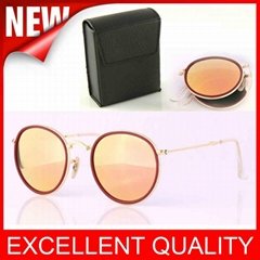 Highest quality Folding Round frame 3517 Sunglasses glasses cheap price  