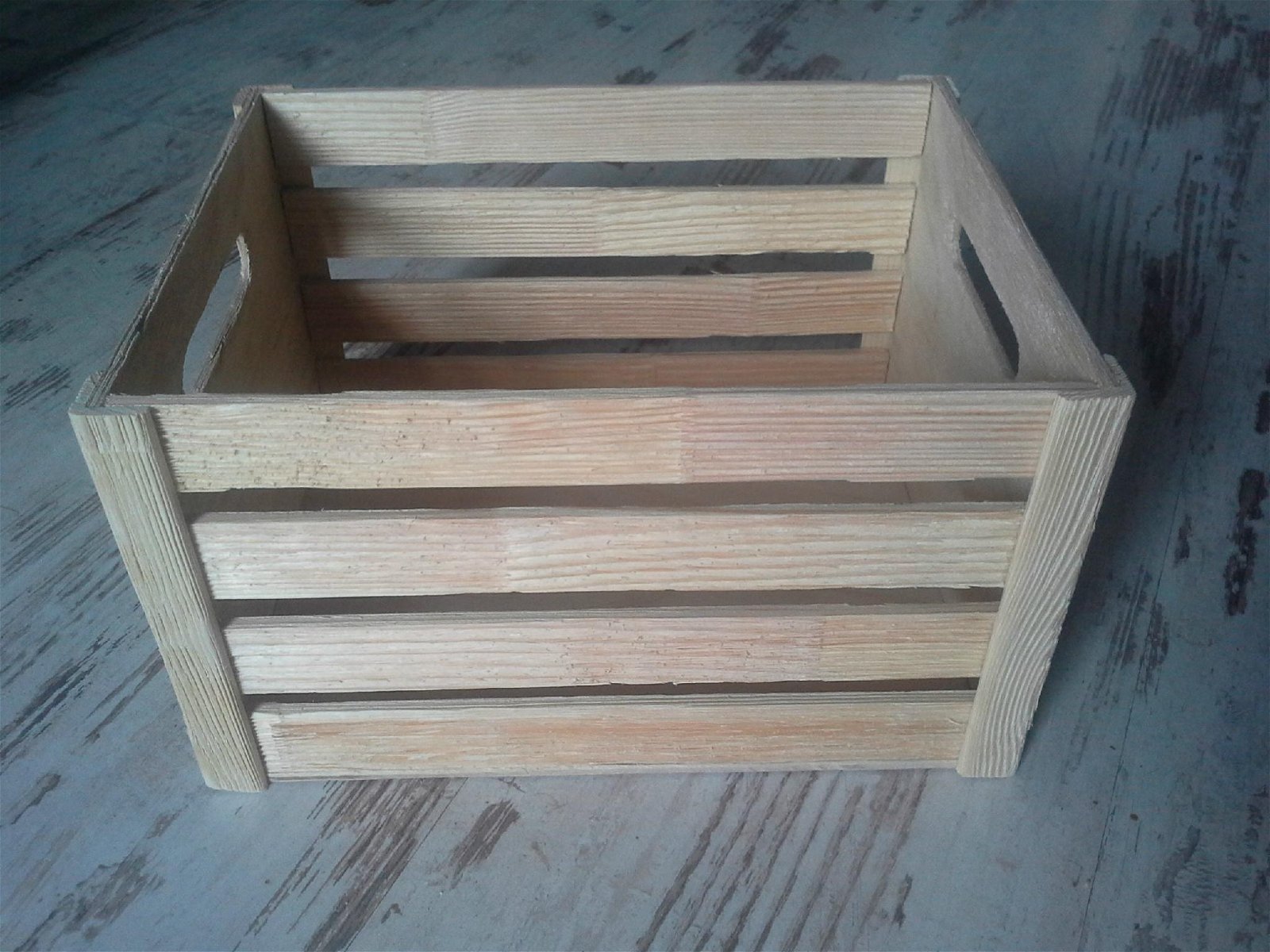 Cross functional wooden box with hndles
