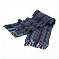 100% 1 ply cashmere scarf men's scarf striped Scarf 4