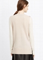 100% cashmere sweater Two-Tone Knit women cashmere sweater  3