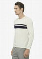 men wool cashmere sweater chest stripe sweater  2