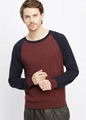 cotton cashmere sweater men crew neck sweaters two colors knitwear 4