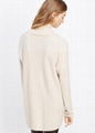 women wool cashmere cardigan shawl collar lady sweater rib cardigan sweater 4