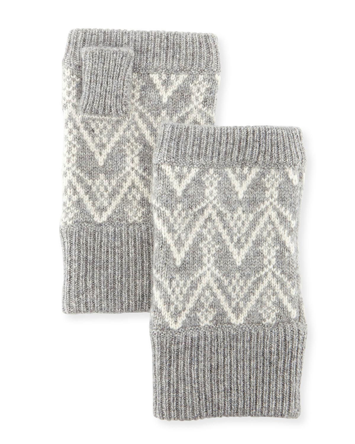 pure cashmere fingerless gloves warm knitted gloves 