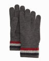  Striped Cashmere Gloves warm knitted gloves for winter chocolate ribbed gloves