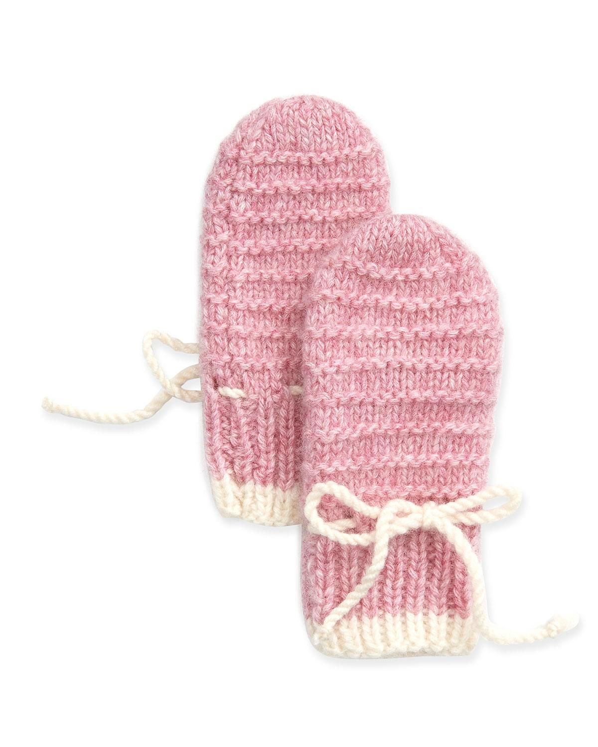 cute cashmere mittens warm knitted cashmere baby gloves  3