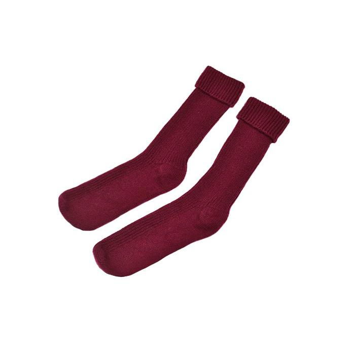 100% Cashmere Ribbed Bedsocks warm knitted socks 3