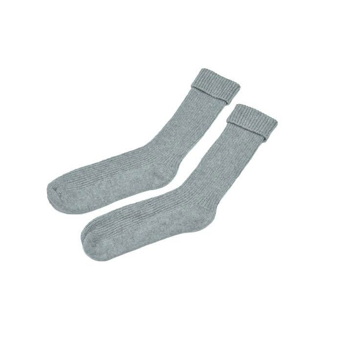 100% Cashmere Ribbed Bedsocks warm knitted socks 4