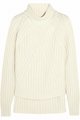 Ribbed 100% turtleneck cashmere sweater   4