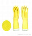 dipplined household latex gloves 50g