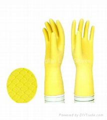 dipplined household latex gloves 50g