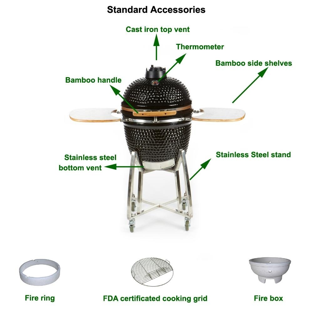 China Manufacture Ceramic Charcoal Grill 3