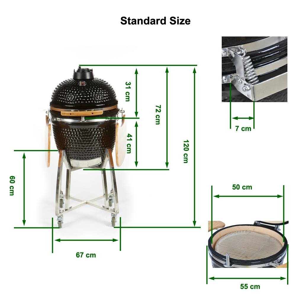 China Manufacture Ceramic Charcoal Grill 5