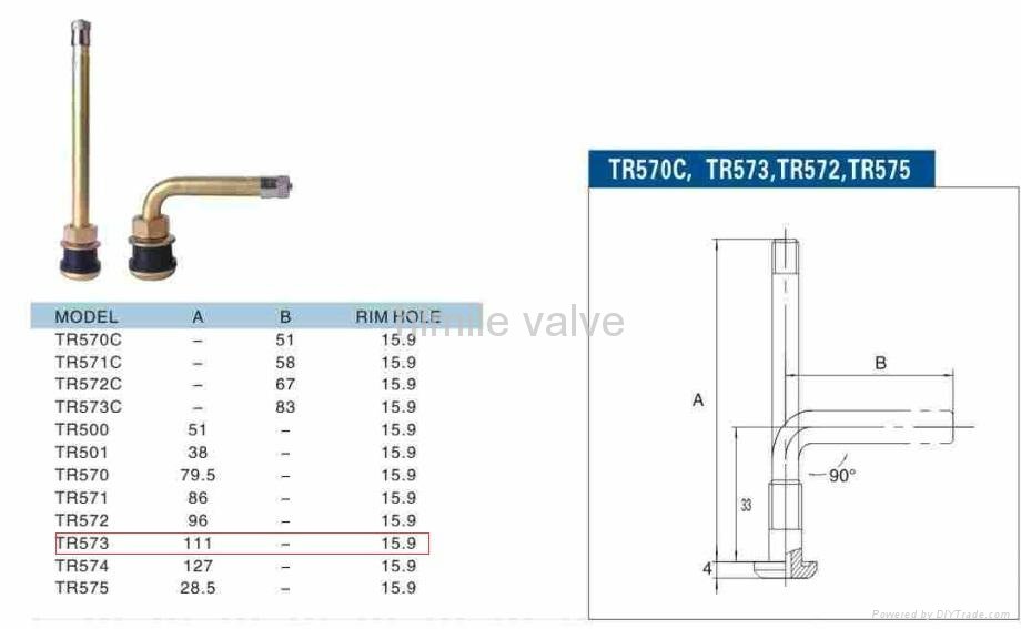bus&heavy-duty truck valve  TR573 2