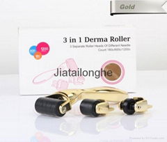 Three in one multifunctional skin rejuvenation dr derma roller for sale