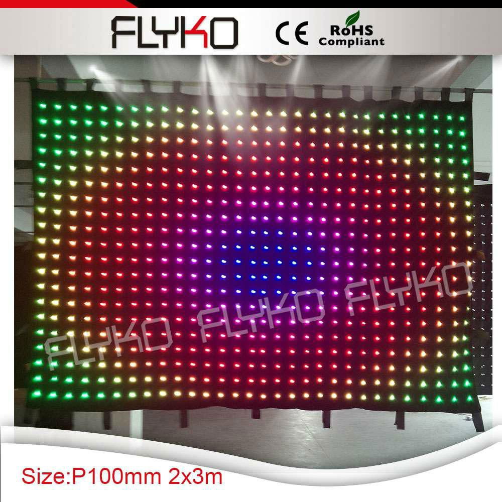 2015 New Design Video Vision LED Curtain for Stage Decoration