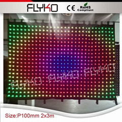 2015 New Design Video Vision LED Curtain for Stage Decoration