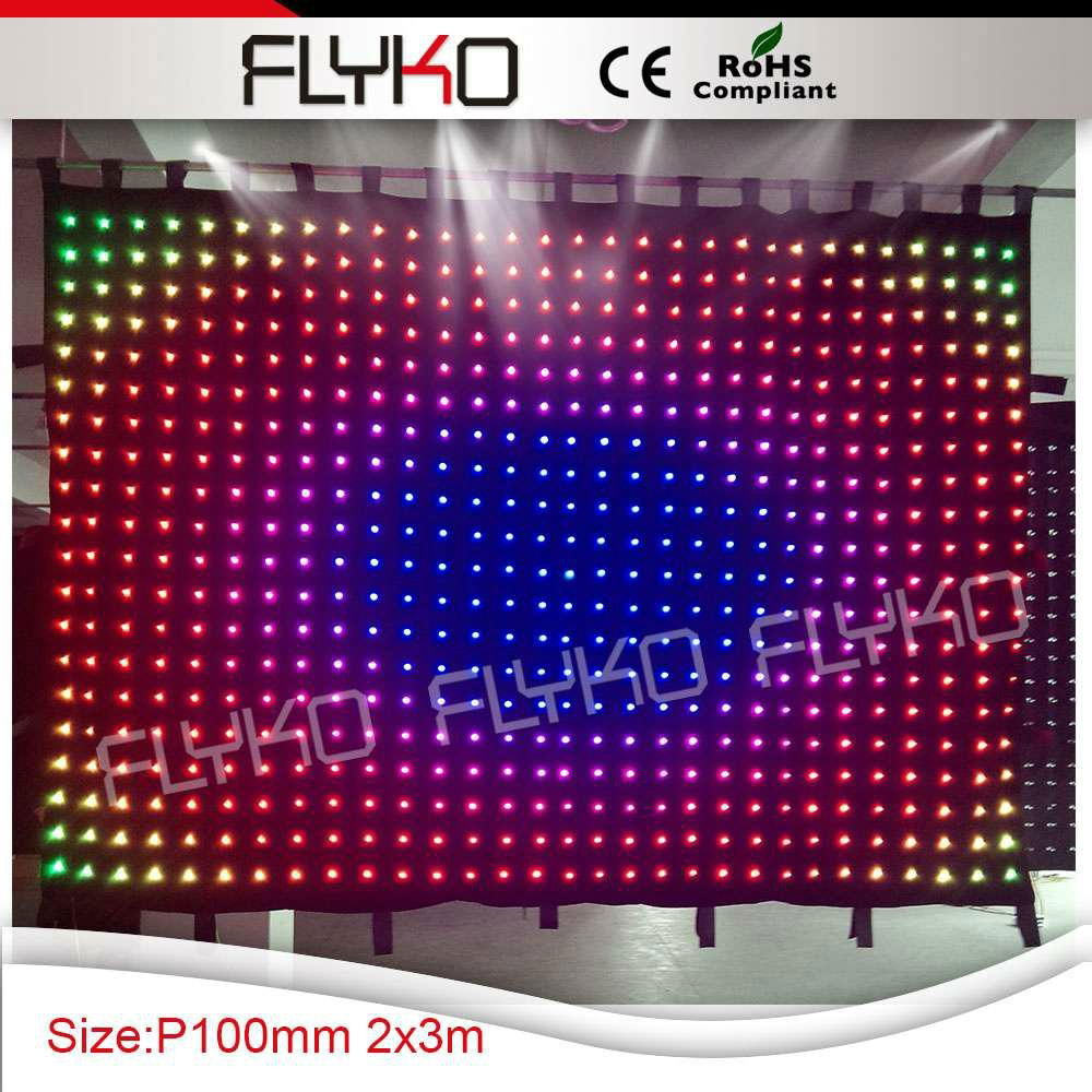 Stage Backdrop RGB Light Effects LED Video Curtain 4