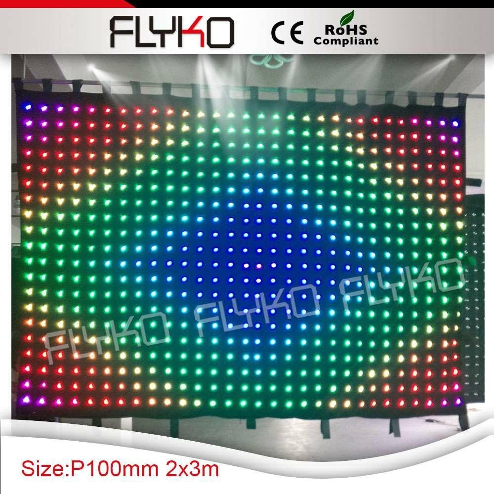 Stage Backdrop RGB Light Effects LED Video Curtain