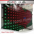  wedding stage backdrop fireproof soft led vision video curtain 5