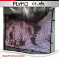 led video curtain play full sexy movies