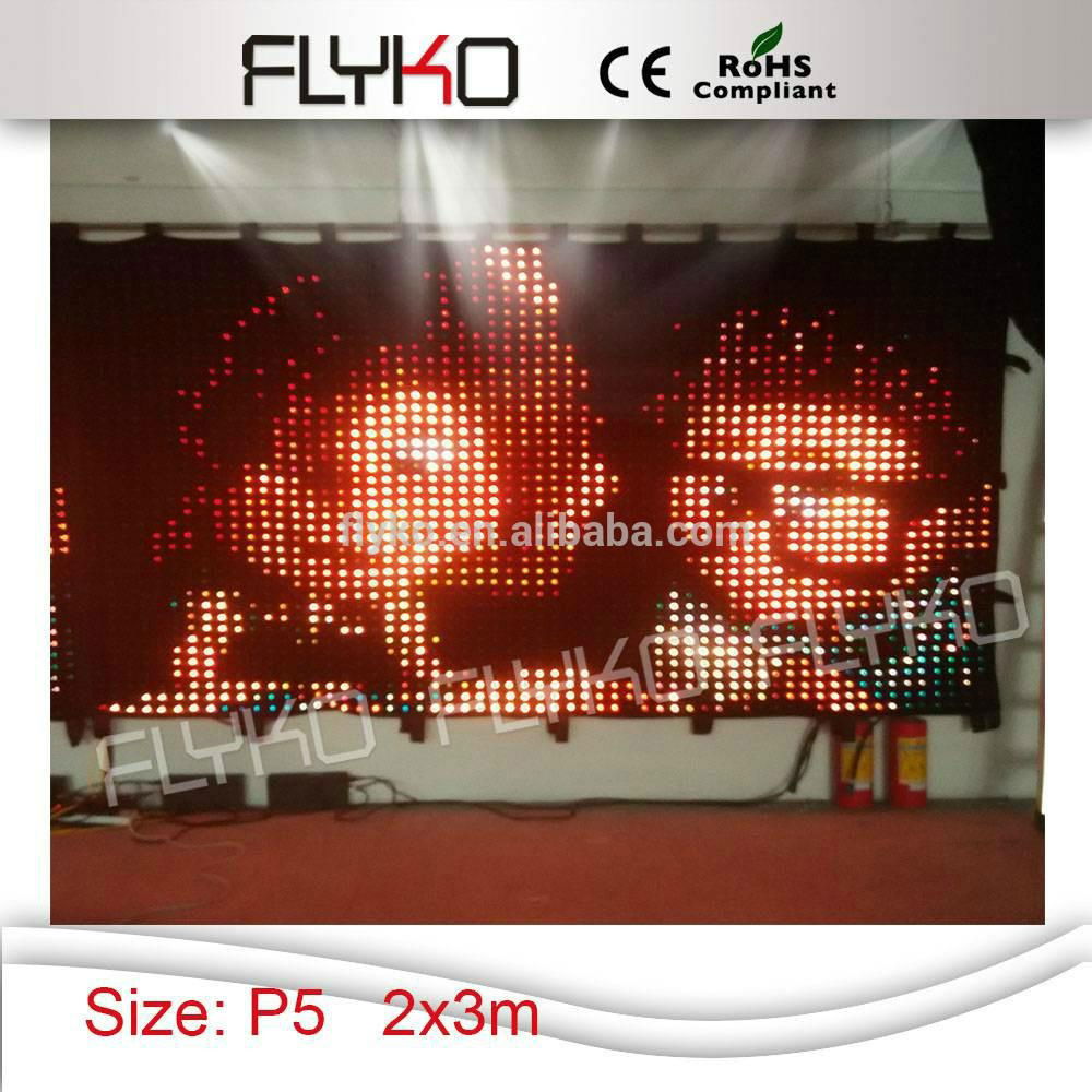 amazing flexible led curtain display xxx videos led video curtain 4