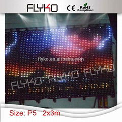 china sexy video curtain led display