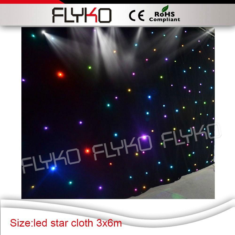 Disco Wedding LED Star Curtain Light LED Star Cloth 2