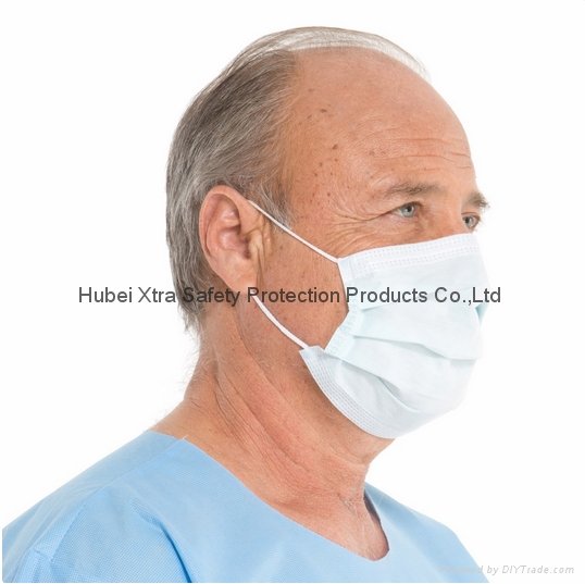 3ply Non Woven Earloop Disposable Face Mask-China-Manufacturer-Hubei Xtra Safety 2