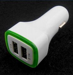 Micro Auto Universal Dual USB Car Charger For iPad iPhone 5V 2.1A Mini Adapter