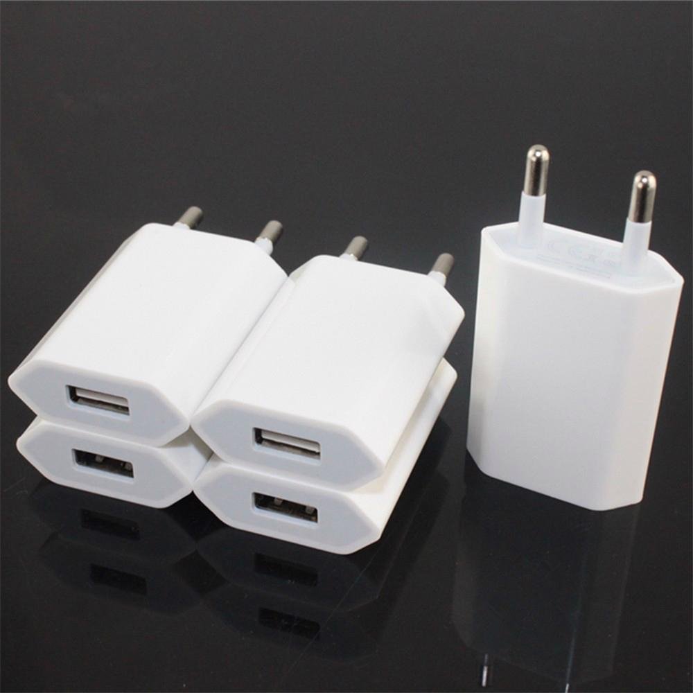 EU 5V 1A Mobile Phone Charger Wall USB Charger Adapter 3