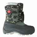 Military camo  snow boots for men's winter wearing
