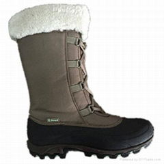 Ladies tall boots with nylon upper snow proof
