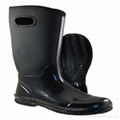 Black neoprene boots water proof design
