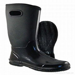 Black neoprene boots water proof design 