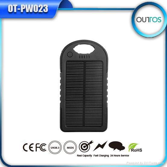 Waterproof Solar Power Bank for Gift