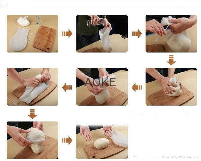  Silicone knead dough bag/bake bag/storage bag 4