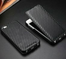 flip carbon fiber case for iphone 5g