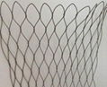 Stainless steel knotted rope mesh